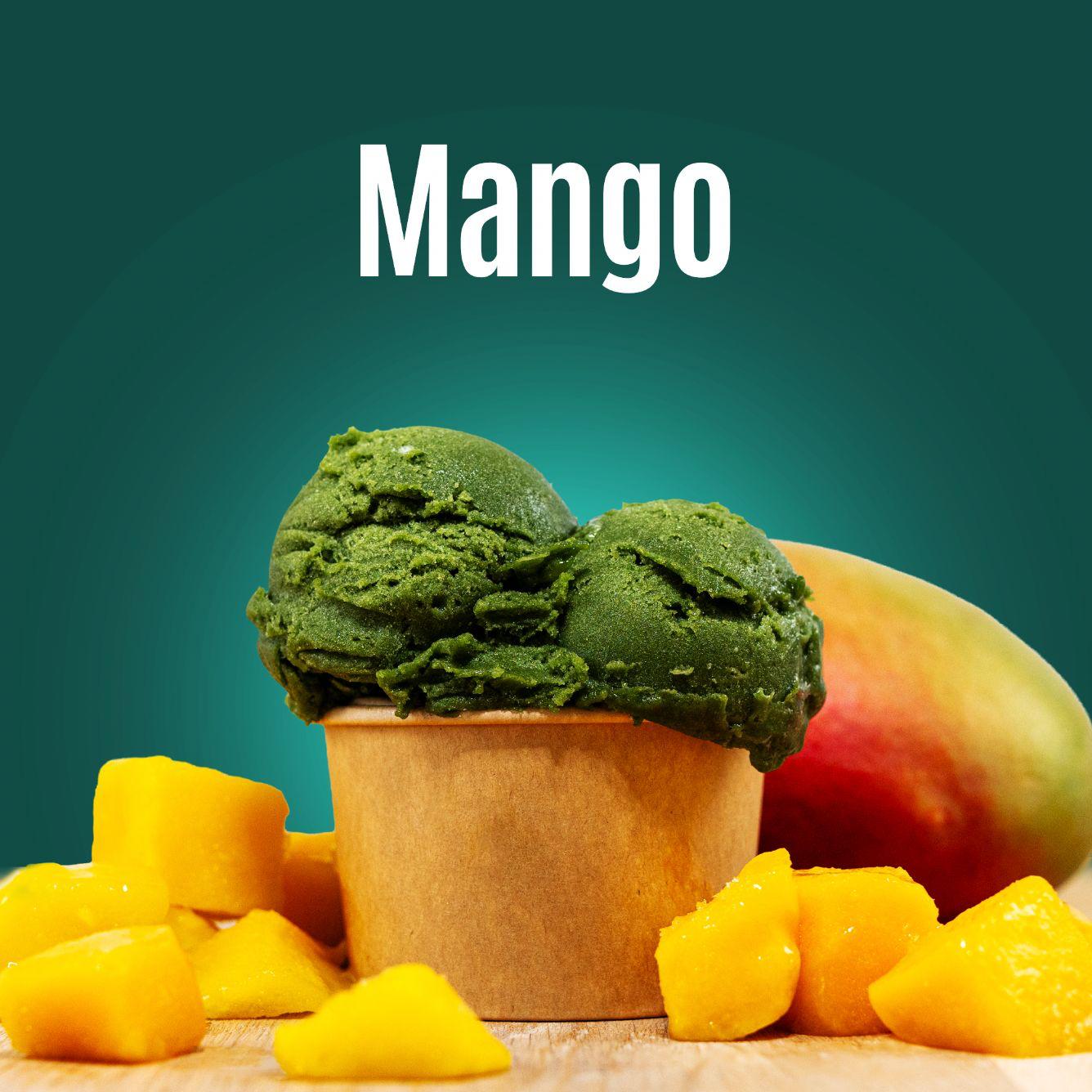Mango-Spirulina Ice